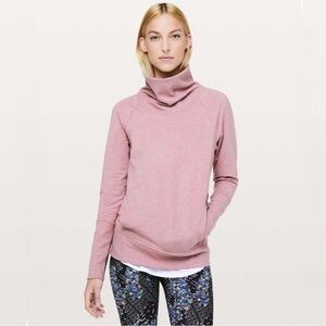 Lululemon High Lines Pullover Heathered Vintage Mauve size 2.